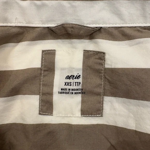 AERIE - Striped Button Down - Picture 4 of 5